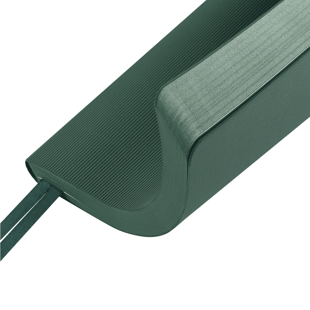 Ежедневник недатированный «Megapolis Slim flex», А5, 256 страниц, зеленый, срез зеленый - 5