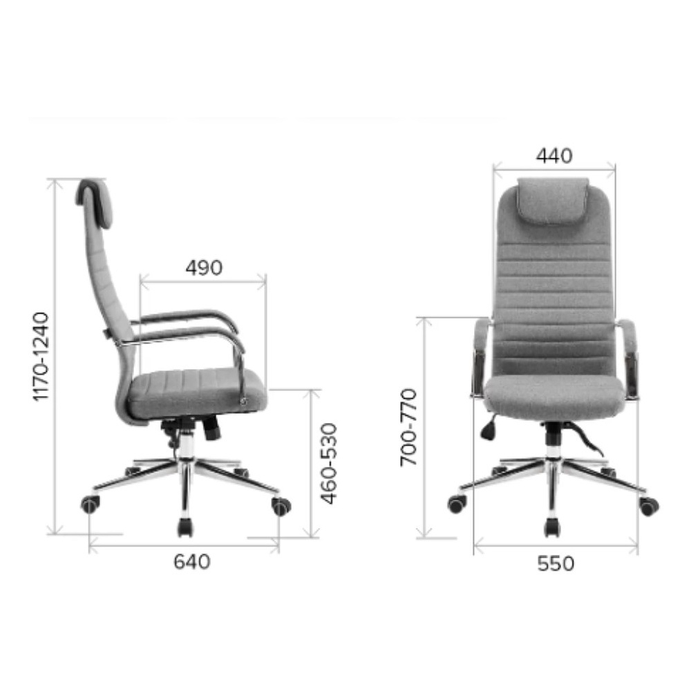 Компьютерное кресло EVERPROF EP-710, ткань, черный - 7