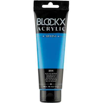 Краски акриловые "Blockx", 204 севрский синий, 120 мл
