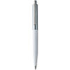 Ручка шариковая автоматическая "Senator Point Metal", 1.0 мм, белый, серебристый, стерж. синий - 2