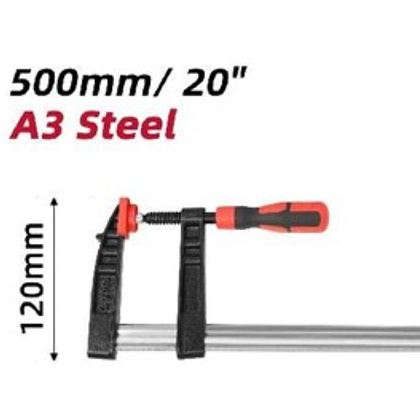 Струбцина "Deli" усиленная 120х300 мм, черный, красный