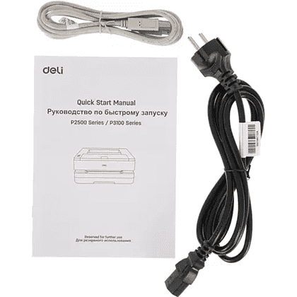 Принтер лазерный монохромный Deli P2500DW - 9