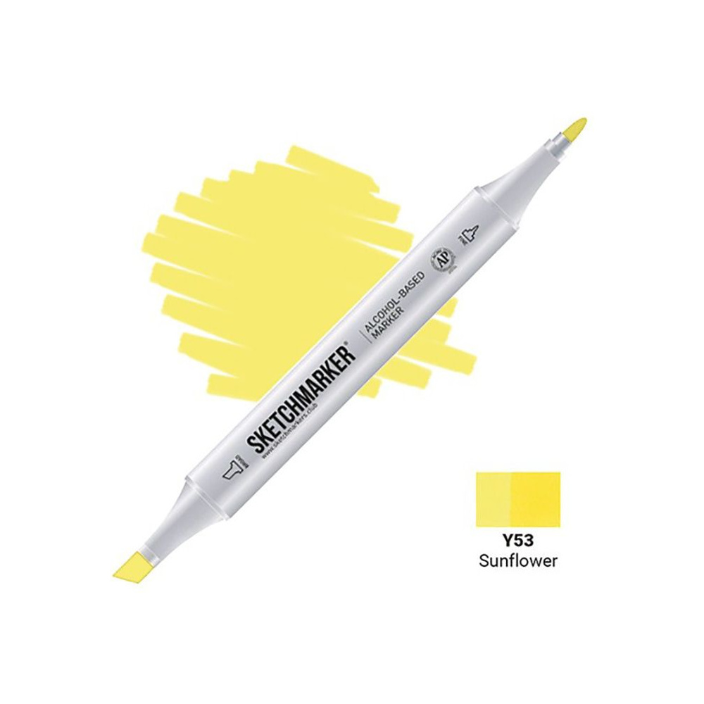 Маркер перманентный двусторонний "Sketchmarker", Y53 подсолнух
