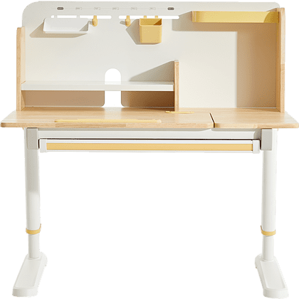 Стол Ergosmart регулируемый Galleon, 1200х700х(520-760) мм, гевея, с книжной полкой - 3