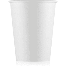 Стакан картонный Ecocups, 50 шт, 250 мл, белый