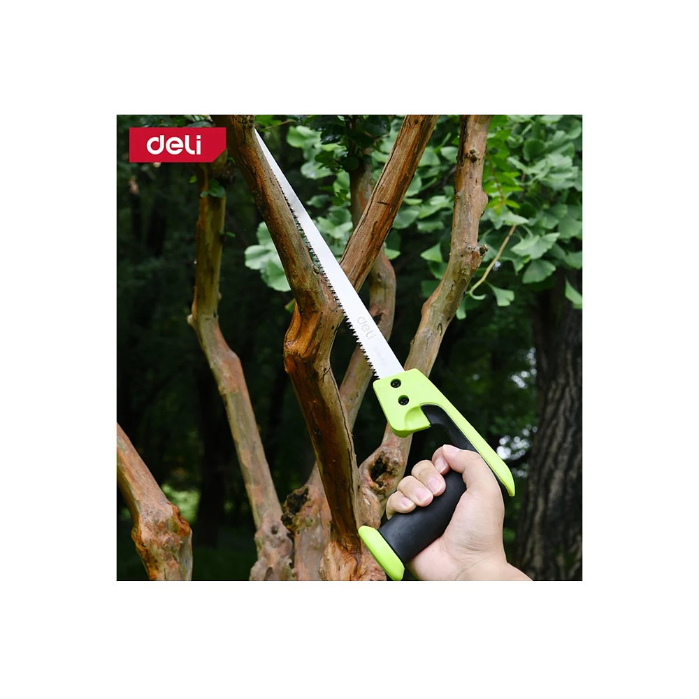 Пила-нож садовая Deli GS EDL580652, 300 мм, 7TPI, черный, зеленый - 3
