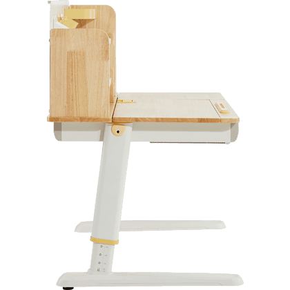 Стол Ergosmart регулируемый Galleon, 1200х700х(520-760) мм, гевея беленая, с книжной полкой - 19