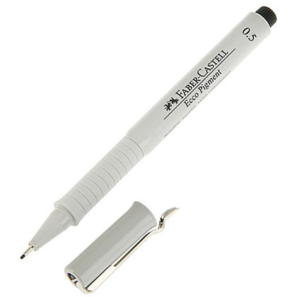 Ручка-лайнер "Ecco Pigment", 0.5 мм, черный