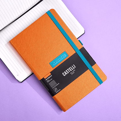 Блокнот "Shell tangerine", А5, 96 листов, оранжевый, срез голубой - 8