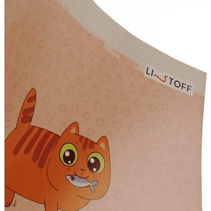 Тетрадь "Котики (Универсальная плашка)", А5, 12 листов, линейка, скоба сбоку, ассорти - 5