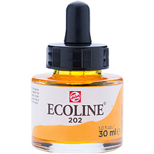 Жидкая акварель "ECOLINE", 202 желтый темный, 30 мл