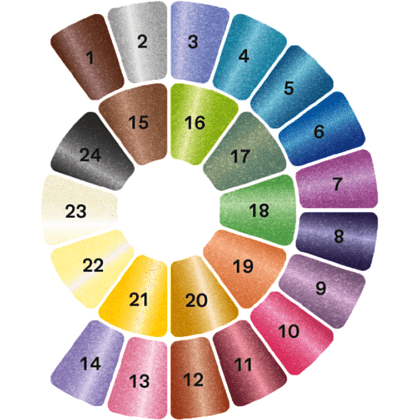 Краски акварельные металлик "Himi", набор, 24 цвета - 13