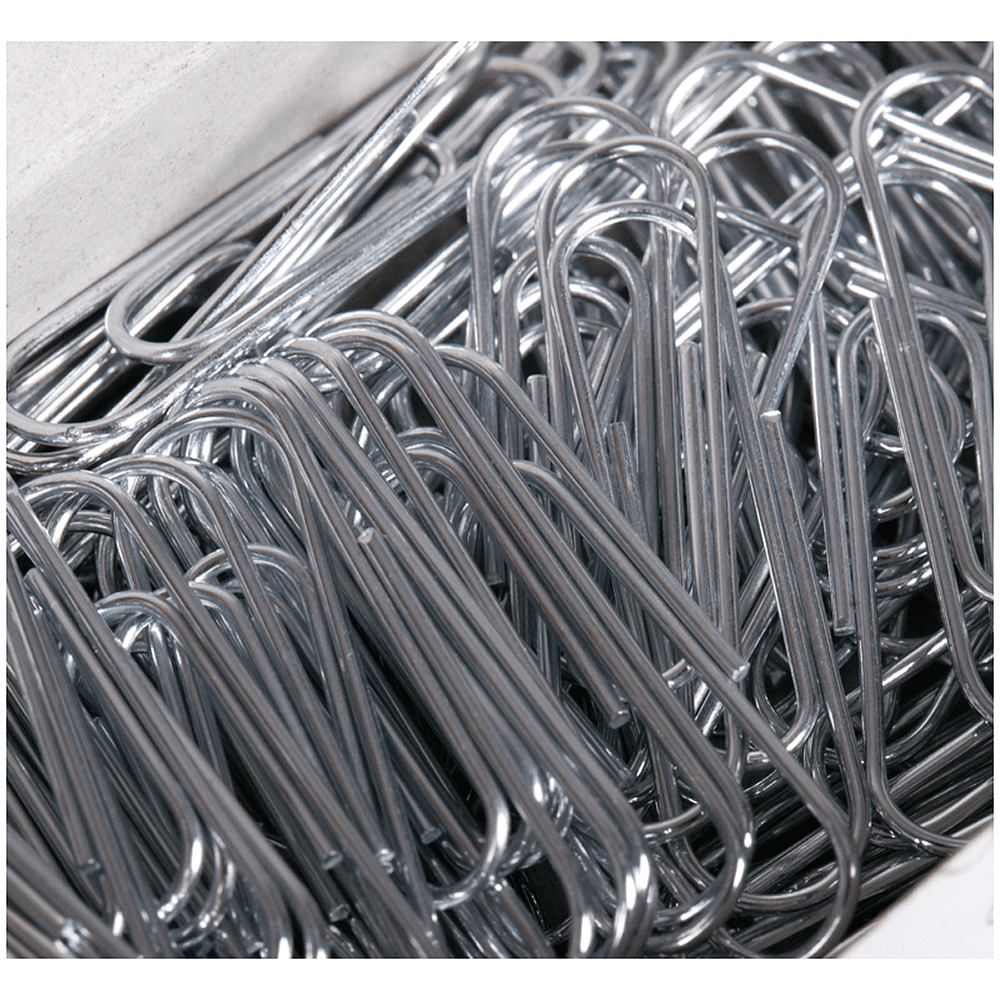 Скрепки овальные "OfficeSpace", 28 мм, 100 штук, серебристый - 3