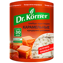 Хлебцы "Dr.Korner" со вкусом карамели