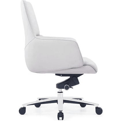 Кресло для руководителя SitZone CH-500B, кожа, алюминий, белый, -30% - 3