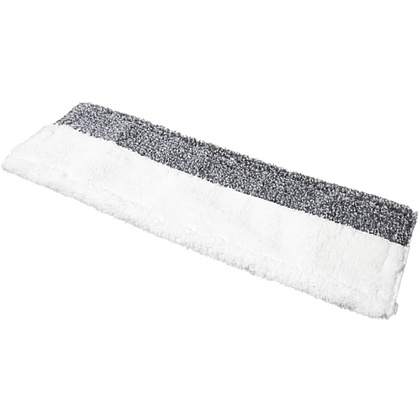 Насадка для плоской швабры 50 см, комбинированная, микроволокно, карманы-языки