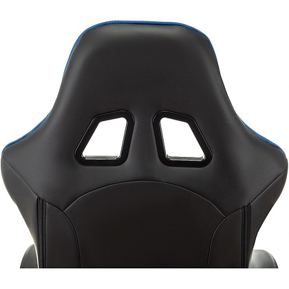 Кресло игровое Zombie VIKING 4 AERO, экокожа, ткань, пластик, черный, синий - 13