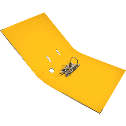 Папка-регистратор "Yesli:", А4, 50 мм, ПВХ, желтый - 5