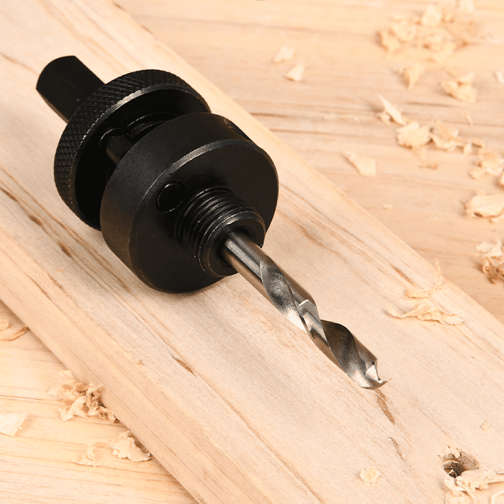 Адаптер для коронок Deli YS EDH-SKZ001-E1, с центрирующим сверлом,13-30 мм - 4