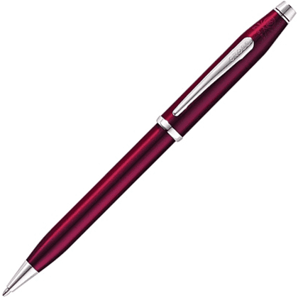 Ручка шариковая "Century II Translucent Plum Lacquer", 0.7 мм, красный, стержень черный