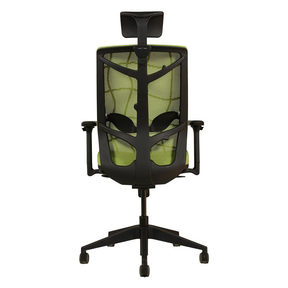 Кресло для руководителя "Nature II Slider", каркас черный, ткань, пластик, зеленый - 3
