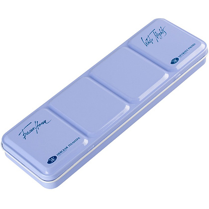 Краски акварельные "Белые ночи", набор 21 цвет, кюветы, метал. пенал - 8