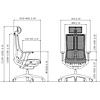 Кресло для руководителя SitZone E-303-001A-P1-WH сетка, серый, -30% - 6