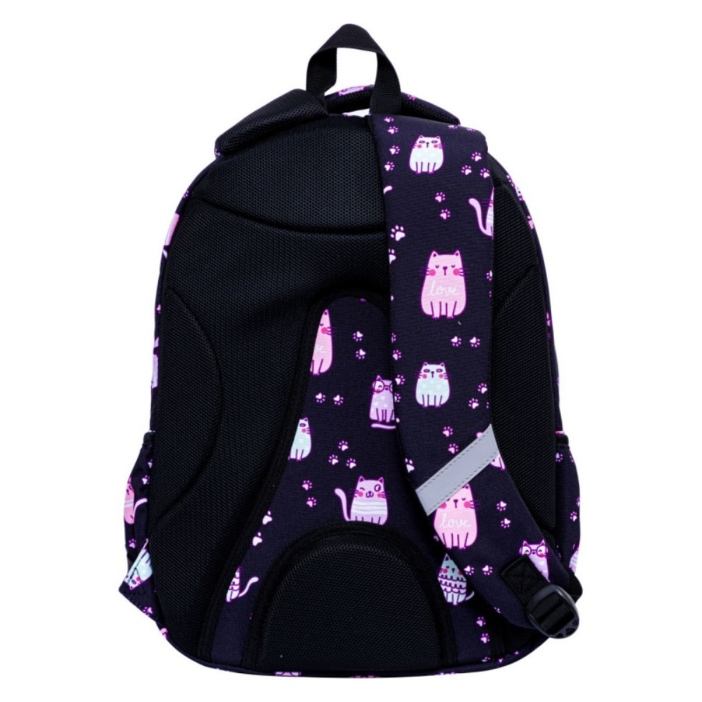 Рюкзак школьный Astra "Lovely Kitty", черный, розовый - 4