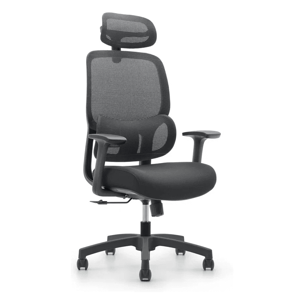 Кресло для руководителя SitZone U-073A сетка, ткань, пластик, черный, -30%