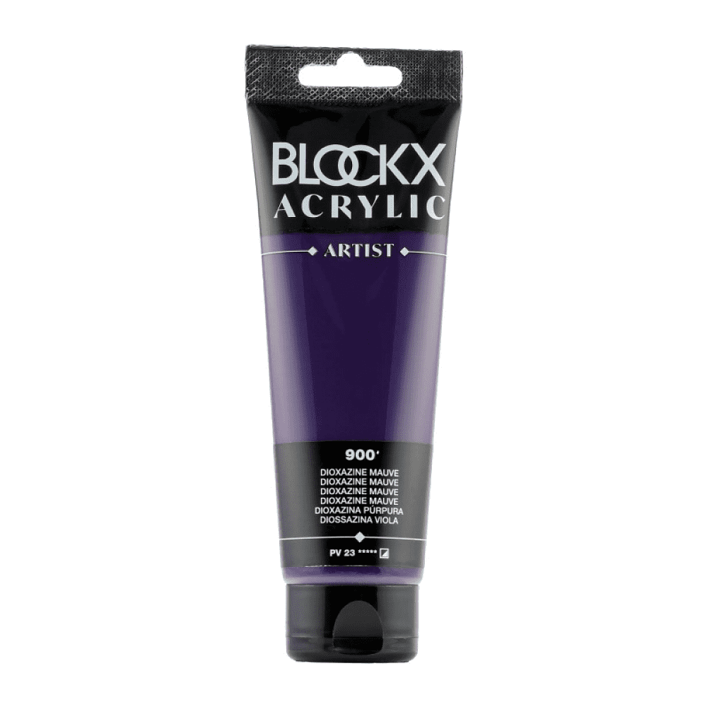 Краски акриловые "Blockx", 900 диоксазин фиолетово-лиловый, 120 мл