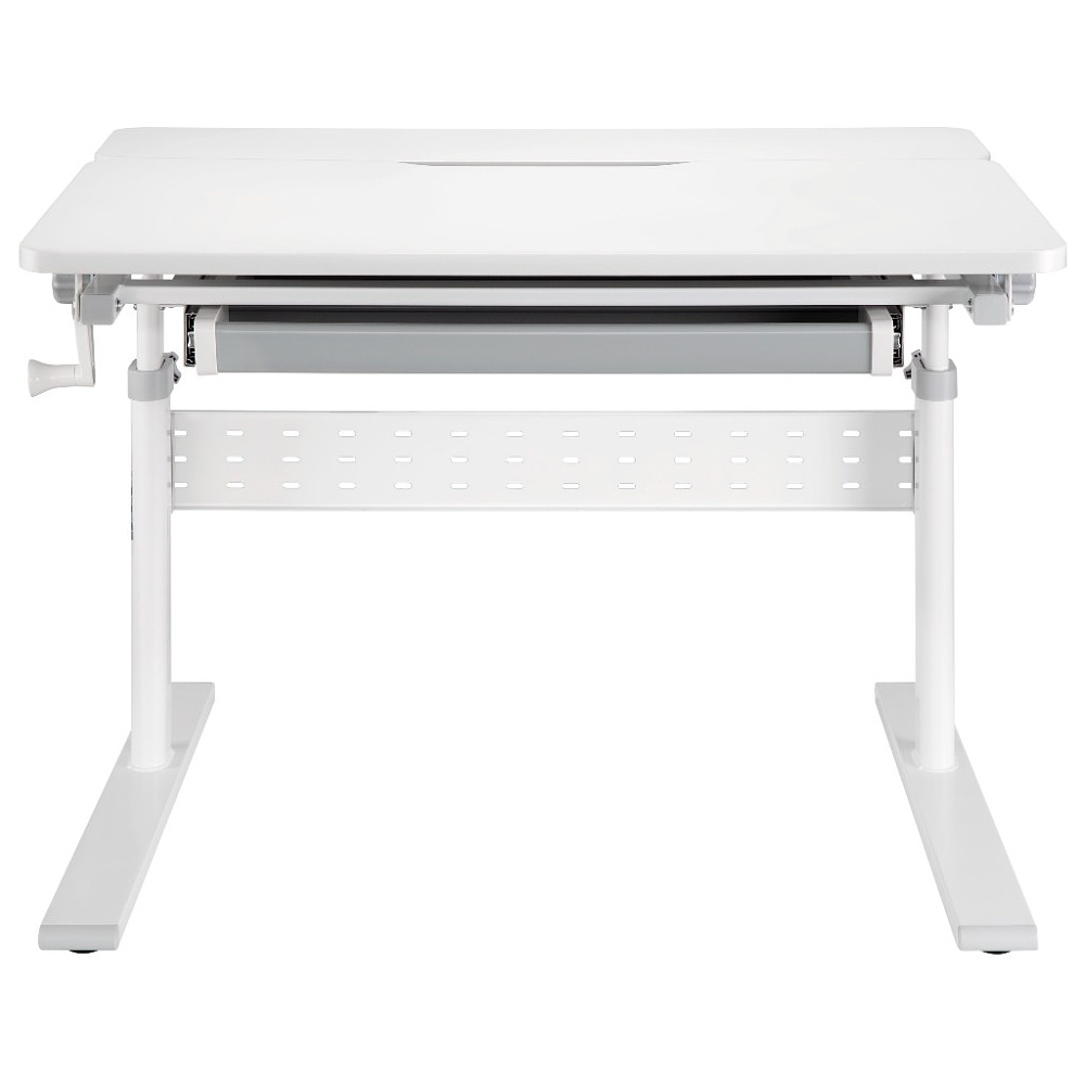 Комплект Ergosmart ученический Smart 80: стол E602 GREY, полка к столу E611 WHITE, накладка Е511 - 2