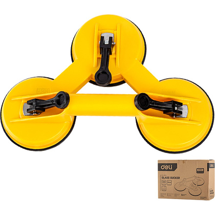 Стеклодомкрат Deli YS EDL-XP23, тройной, до 120 кг, желтый - 2