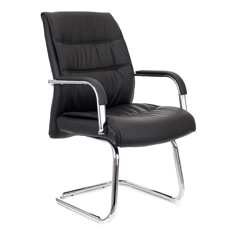 Кресло для посетителя EVERPROF BOND CF экокожа, черный  