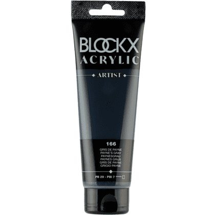 Краски акриловые "Blockx", 166 серый Пейна, 120 мл