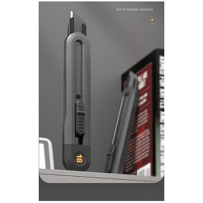 Набор ножей строительных Deli HS EHT4003, 3 шт (ножи 9мм/18мм/трапеция), Soft Touch, черный - 26