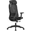 Кресло для руководителя SitZone U-090A, сетка, ткань, пластик, черный, -30% - 4