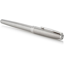 Ручка перьевая Parker "Sonnet Core Stainless Steel CT", F, серебристый, патрон черный