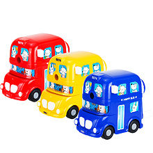 Точилка Deli "Bus", 1 отверстие, ассорти