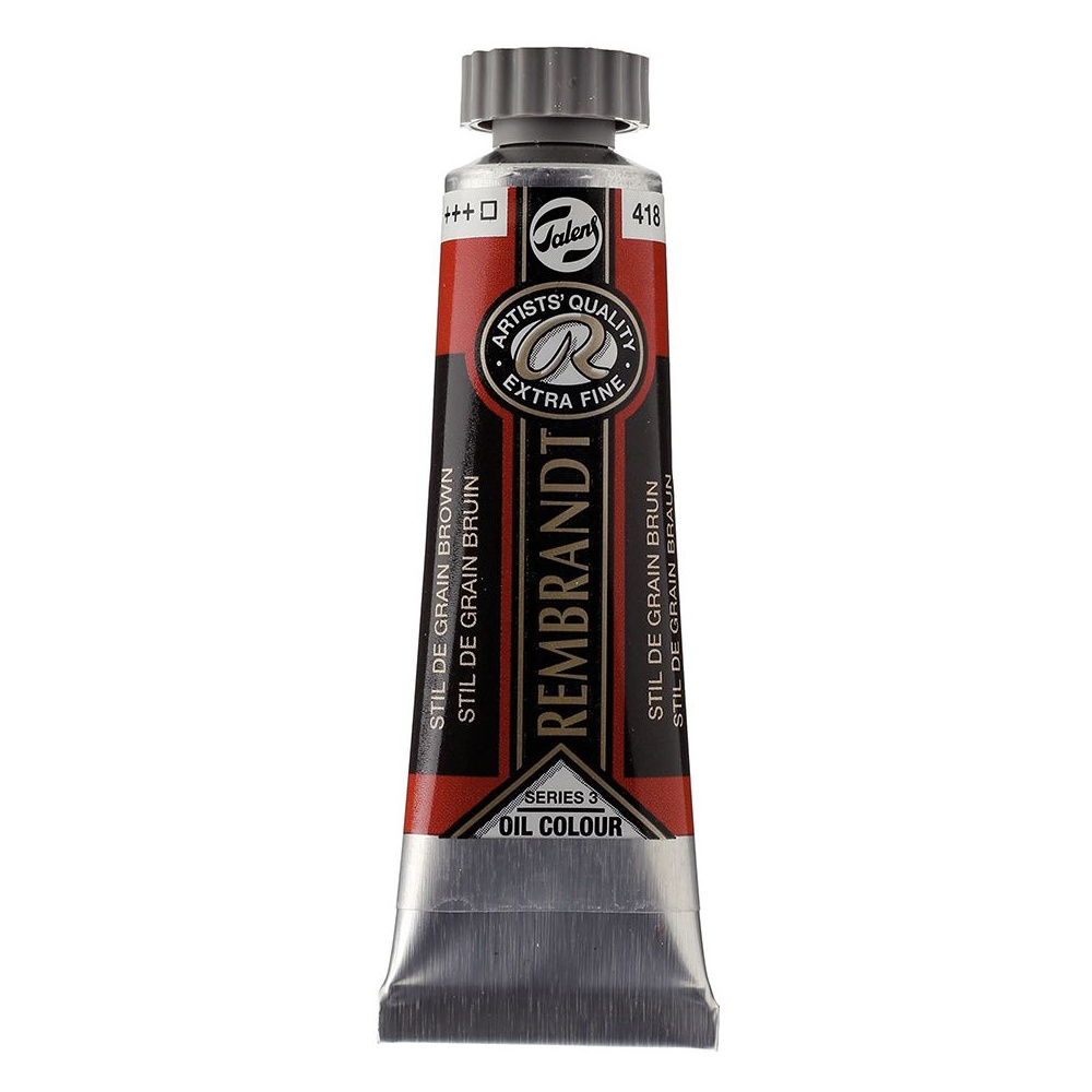 Краски масляные "Rembrandt", 418 стил де грейн коричневый, 15 мл, туба