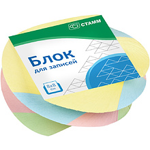 Бумага для записей "Имидж", 80х80х40 мм, спираль, ассорти