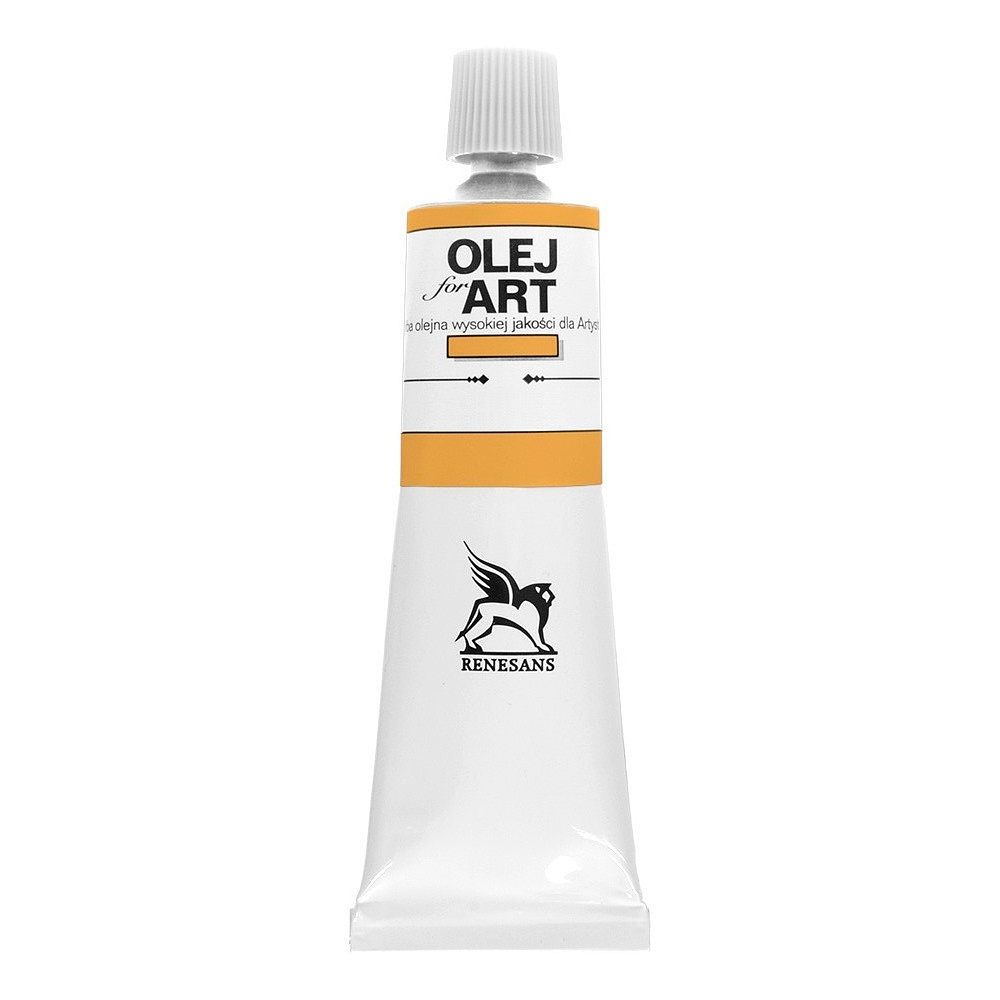 Краски масляные Renesans "Oils for art", 13  охра желтая, 60 мл, туба