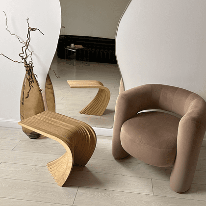 Журнальный столик Karlinwood GAP S 570х324x450 мм, фанера натуральная - 5