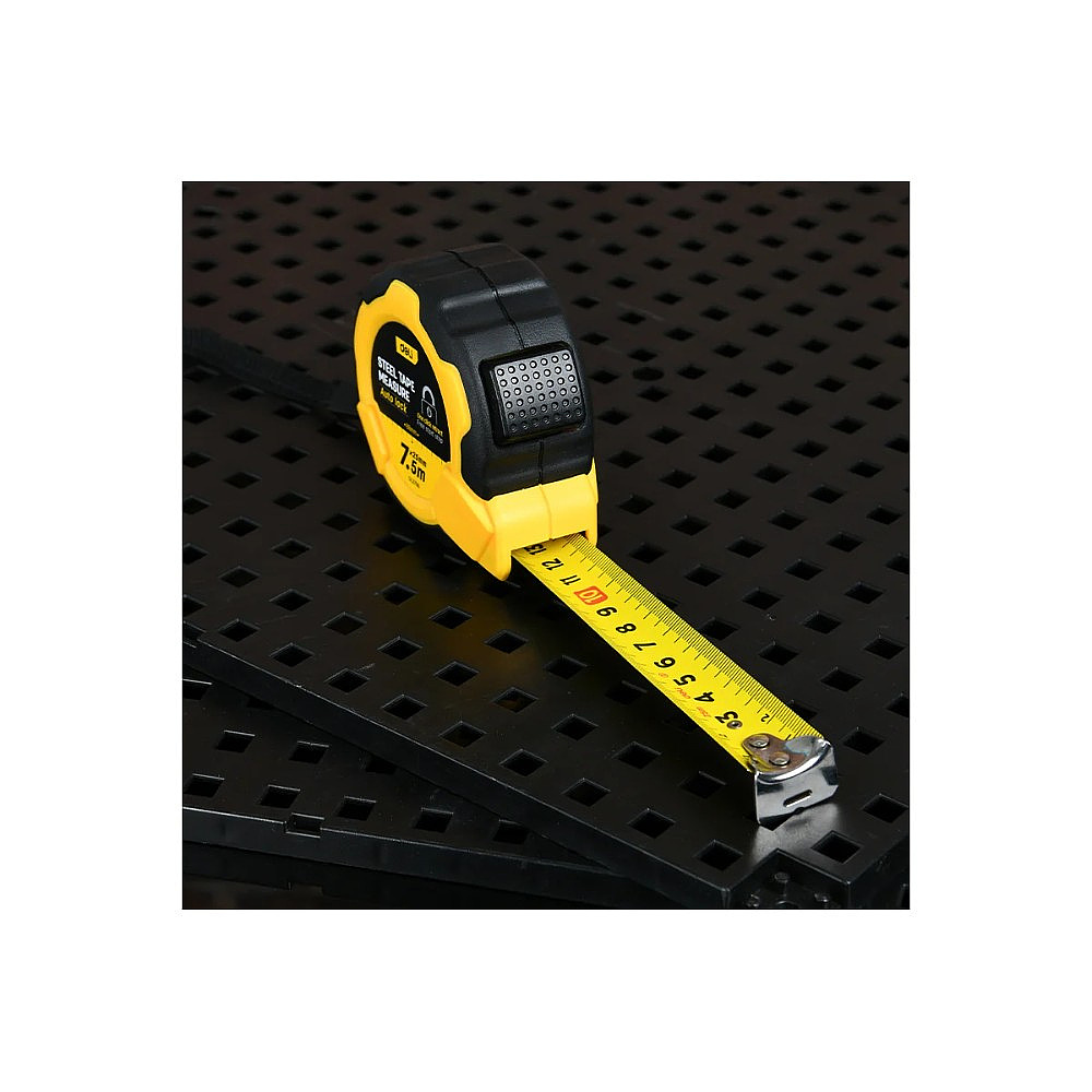 Рулетка Deli YS EDL3798, 7,5 м х 25 мм, желтый, черный - 7
