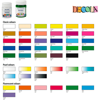 Краска акриловая по ткани перламутровая "Декола", 315 оранжевая, 50 мл., банка - 4