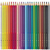 Цветные карандаши Faber-Castell "Grip", 24 цвета, металлическая упаковка - 2