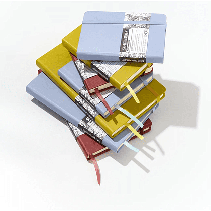 Скетчбук "Sketchmarker", 12х12 см, 140 г/м2, 80 листов, красный винтаж - 9