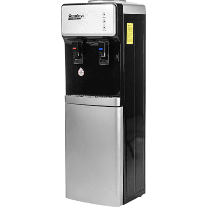 Кулер со шкафчиком Sundays "SL-805LB", серебристый, черный