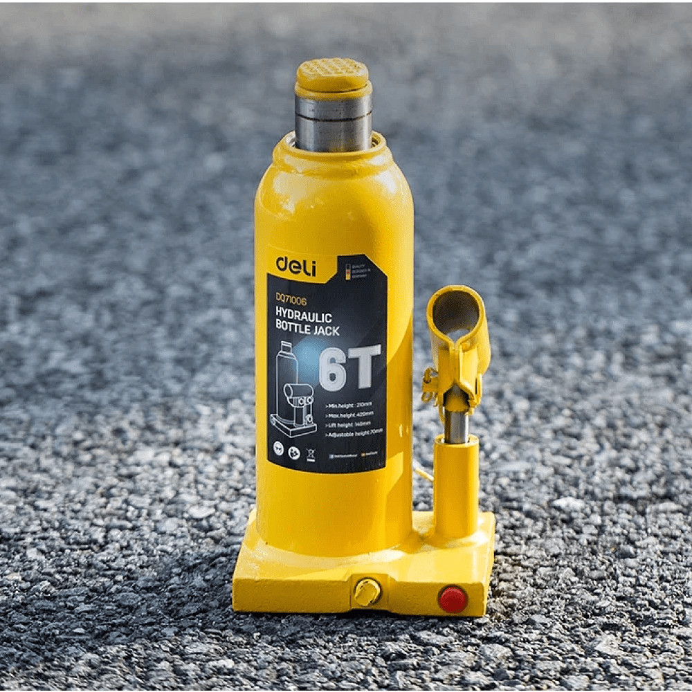 Домкрат бутылочный Deli YS EDQ71006, 6 т - 6