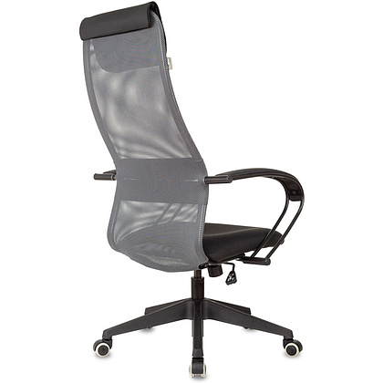 Кресло для руководителя Бюрократ "CH-607 TW-04", Neo Black, сетчатая ткань, темно-серый - 3