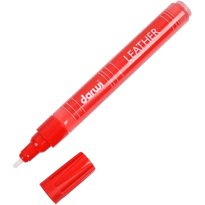 Маркер акриловый для кожи "Darwi", 2 мм, ярко-красный - 2